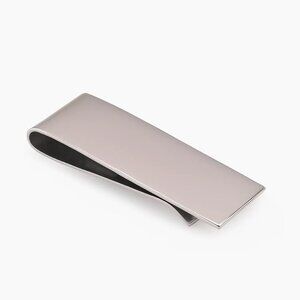 Rhodium Plated Stainless Steel Classic 18.5mm x 57mm Money Clip